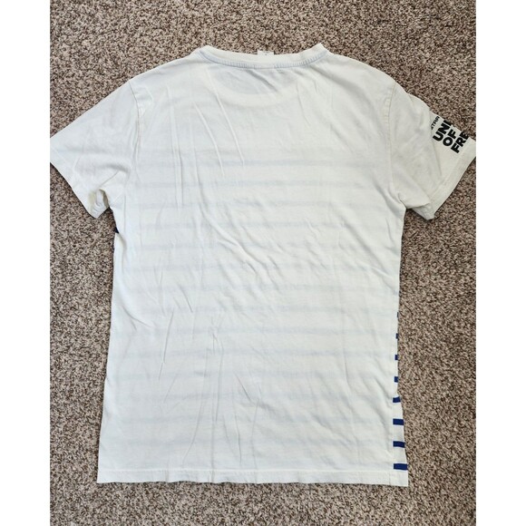 G-STAR RAW T-Shirt Men's Size Small Striped Short Sleeve Crew Neck Logo Cotton - Picture 2 of 7